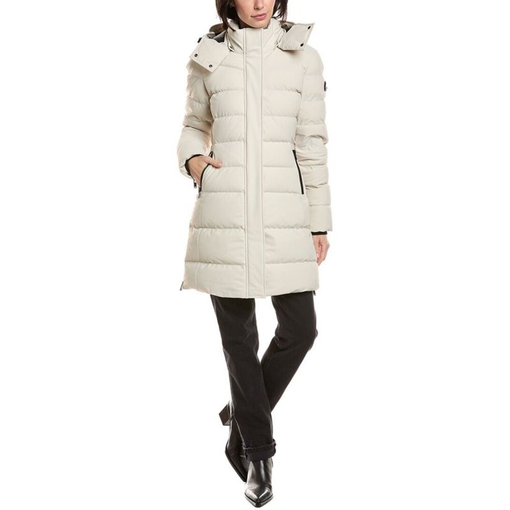 Moose Knuckles Womens  Watershed 3 Parka, White - Picture 3 of 5